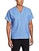 Landau Essentials Unisex Relaxed Fit 1-Pocket V-Neck Scrub Top 7502 Ceil Blue