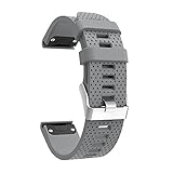 LDFAS Fenix 5S Band Quick Release 20mm Silicone Smart Watch Band for Garmin Fenix 5S - Gray