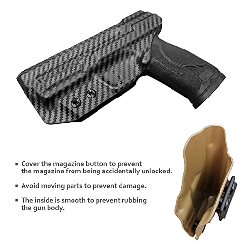 M&P 9mm Holster, M&P 2.0 Holster, Carbon Fiber Kydex Holster IWB for Smith & Wesson M&P 9mm M2.0