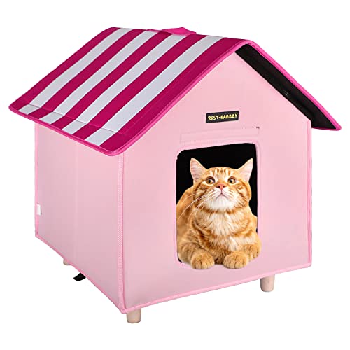 RestEazzzy Cat House, Outdoor Cat Bed with Portable Handle