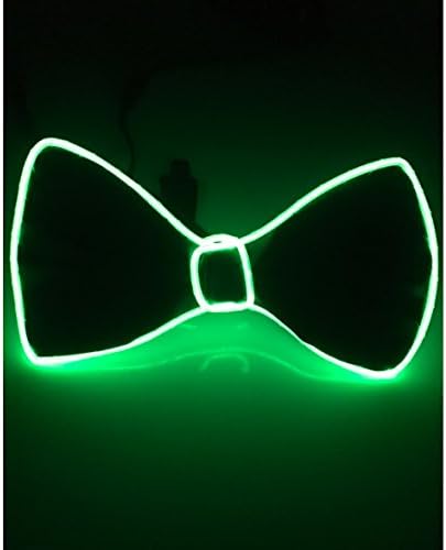Lime Stylish LED El wire Bow Tie Perfect for Party Christmas Music Festival Rave Party Gift Fashion Limited Collection