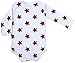 Organic Baby Long Sleeve Onesies GOTS Certified Cotton (White-Red, 3-6m)