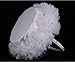 Buart Wedding Flower Girl Basket with Ostrich Fluff and Lace Flowers,9 inch by 9.5 inch