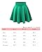 Aenlley Womens Basic Shirts Stretchy Short Pleated Circle Flared Skater Skirt Color Black Size M