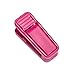 House Day 100 Pack Plastic Finger Clips for Hangers, Hot Pink Pants Hanger Clips, Strong Pinch Grip Clips for Use with Slim-line Clothes Hangers, Clips for Velvet Hangers