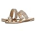 DREAM PAIRS FANTASIA Women Rhinestones Toe Ring Summer Flat Sandals