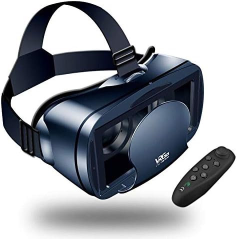 VR Glasses with Remote Control Compatible 3D VR Glasses with all Smartphones such as Galaxy, Android, Huawei, from 5.0 to 7.0 Inches