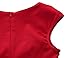 MUXXN Women's 1950s Vintage Retro Capshoulder Party Swing Dress (M, Red)