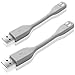 SENHAI 2 Pack Replacement USB Charger/Data Transfer Cable Cord for Jawbone UP2 UP3 UP4 Smart Wristband-4 Inches, Gray
