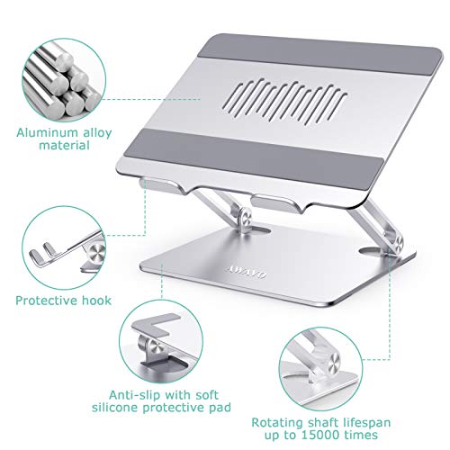 AWAVO Laptop Stand, Ergonomic Aluminum Computer Stand for Desk