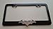 Batman Chrome 3D logo on Black Metal License Frame with screw caps included