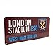 Official Licensed West Ham United F.C - Metal Street Sign (CL)