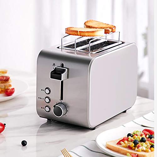 LJ-MBJ Toaster, Wide Slot, Drop-Down Crumb Tray, 7 Bread Browning Settings, Defrost, Kitchen appliances Automatic Breakfast Bread Machine-B