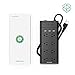 Power Strip Surge Protector, RAVPower 8-Outlet with 3 iSmart USB Charging Ports (2.1Amp) and 6 Foot Extension Cord Power Cord, 720 Joules - Black