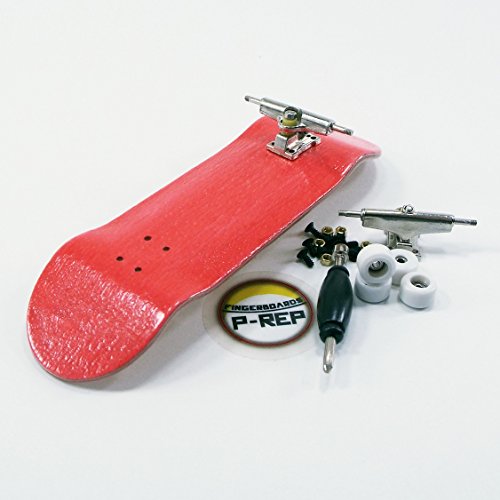 P-Rep Red Complete Wooden Fingerboard with Basic Bearing Wheels - Starter Edition