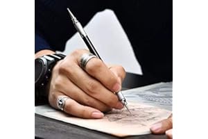 Citian Leather Craft Tool Embossing Carving Stylus Modeling Point Pattern Stylus Steel Dual Tipped Double End Tracing Dotting Tool Spoon Ball Pen Stylus