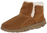 Skechers Women's Go Walk Move-Chugga Imprint Bootie, Chestnut, 8 M US