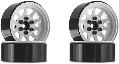 Rc4Wd Zw0208 Oem Stamped Steel 19 Beadlock Wheels White