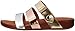FitFlop Women's Gladdie Slide Gladiator Sandal, Precious Metals, 8 M US