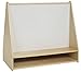 ECR4Kids Birch Pic-A-Book Display Stand with Dry Erase White Board and Storage, Wood Book Shelf Organizer for Kids, Natural