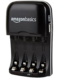 AmazonBasics Ni-MH AA & AAA Battery Charger With USB Port