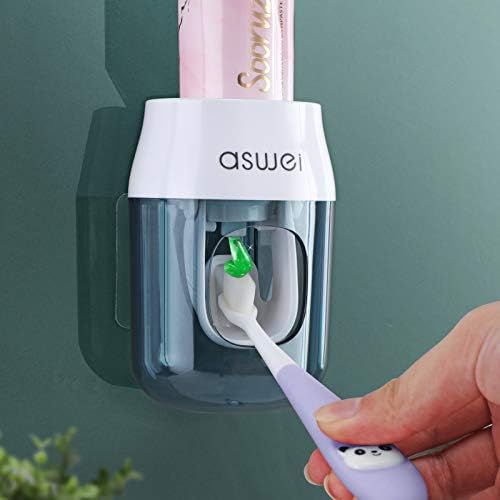 MOPMS Upgrade Toothpaste Dispenser Wall Mount for Bathroom Automatic Toothpaste Squeezer Hands