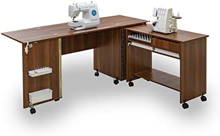 Comfort 7 Sewing Machine Cabinet Overlock Desk Hobby Storage Craft Table Beech Ellmau Amazon Co Uk Kitchen Home