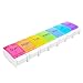 7 Day Pill Organizer 2 Times a Day - Weekly Medicine Dose Organizer Box, Vitamin Holder Case, Big Pill Container Box, 7 Day AM PM (Rainbow Easy Push)