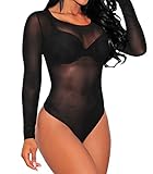 Dearlovers Women One Piece Shapwear Teddy Lingerie Babydoll Medium Size Black