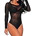 Dearlovers Women One Piece Shapwear Teddy Lingerie Babydoll Medium Size Black