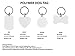 10 Pieces White Blank Polymer Craft Round Dog Tag Key Chain Sublimation Dye Heat Thermal Transfer 1,5´´ x 1,5´´ (3.5 x 3.5 X 0,2 cm)