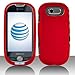 Premium - Pantech P2020/Ease Rubber Red Cover - Faceplate - Case - Snap On - Perfect Fit Guaranteed