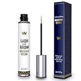 Natural Lash Growth Serum - USA Made Eyebrow Growth Enhancer - Eyelash Booster to Grow Longer Eyelashes - Lash Boost & Brow Enhancing Serum