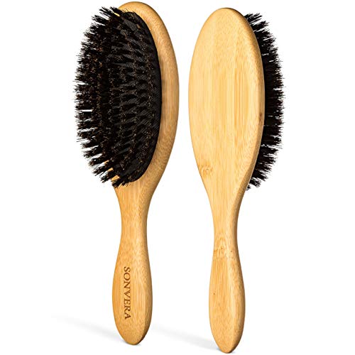 Boar Bristle Hair Brush By Sonvera Boar Brush Organic Mens Hair