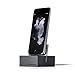 Native Union Dock+ Weighted Charging Dock with [Apple MFi Certified] Reinforced Lightning Cable for iPhone/iPad (Slate)