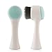 AndYin Double Sided Facial Brush Manual Face Cleansing Brush Superfine Synthetic Hair Brush Handheld Silicon Brush (Blue)