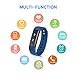 Fitness Tracker Watch With Heart Rate Monitor Bonebit Waterproof Outdoor Sportwatch with Pedometer Calories Counter and Sleep Monitor Bluetooth Wireless Smart Bracelet for Android& iOS Phone (Blue)