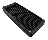 XSPC EX240 Radiator, 120mm x 2, Dual Fan, Black