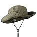 Extra Big Size Brushed Twill Aussie Hats - Olive 2XL-3XL
