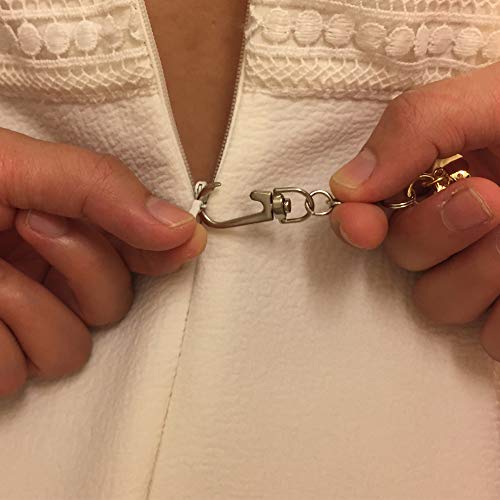 Zipper Puller for Dress and Boots Jewelry Design Zipper Helper Zip Up and Down with Easy Zip Hook Aid Puller Pull by Yourself - Thumbnail 2