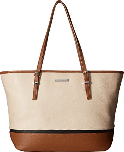 Nine west women s it girl beige/tobacco/black handbag