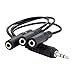Ancable 3.5mm (1/8") TRS 1 Male to 3 Female 3-Way Stereo Splitter Audio Cable primary