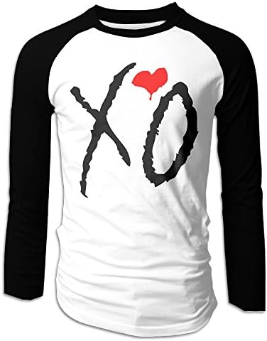 Mens Plain Raglan Long Sleeve T Shirts The Weeknd XO