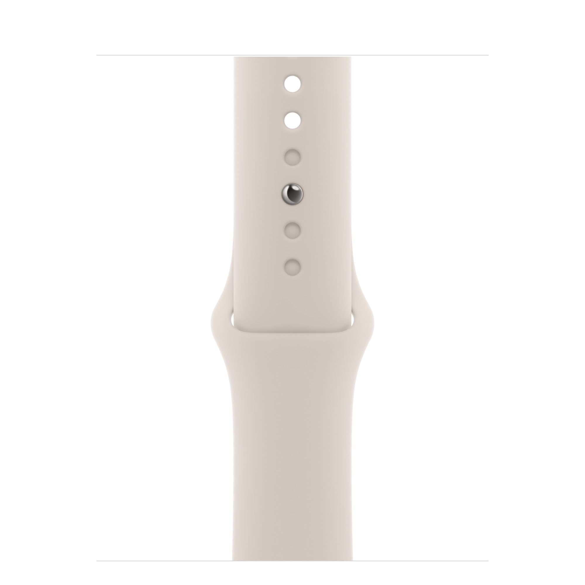 Apple Watch Series 7 (GPS + Cellular, 41mm) Starlight Aluminum Case with Starlight Sport Band, Regular (Renewed)