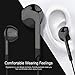 2 Pack Headphones Earbuds Noise Isolating for Samsung Android, Stereo Earphones with Microphone in-line Remote for 3.5 Headphone (Black)thumb 2
