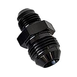 Black Aluminum Male -10 AN to Male -6 AN Flare Reducer Fitting AN10 Male Flare to AN6 Reducing Pipe Hose Connector