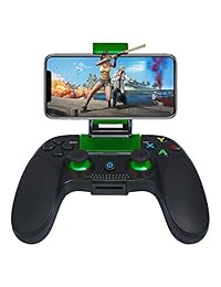 JmeGe Wireless Gaming Controller Gamepad for Android iOS for Samsung S9 S10 Huawei P30 iPhoneX XR with Retractable Bracket Support 6-inch Mobile Phones