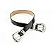 MoYoTo Women's Fashion 25mm Retro Carved Double Buckle Western Thin Leather Belt