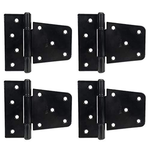 thumbnail image 2 of TAICHEUT 8-Pack Heavy Duty Gate Hinges - 3.5 Inch Barn Style With Screws 2 of 14