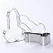 Letite Cookie Cutter Stainless Steel Cake Molds 3 Pack